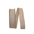 Reliant Ribbon Reliant Ribbon 92573W-750-09K 1.5 in. Everyday Linen Value Wired Edge Ribbon; Natural - 50 Yards 92573W-750-09K